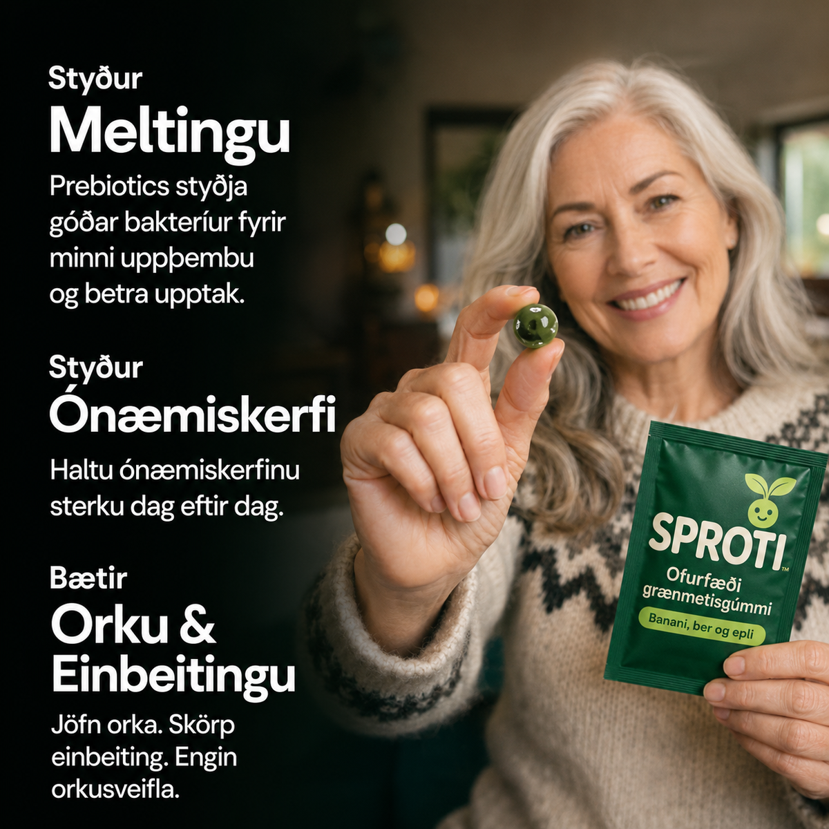 Sproti Ofurfæðisgúmmí